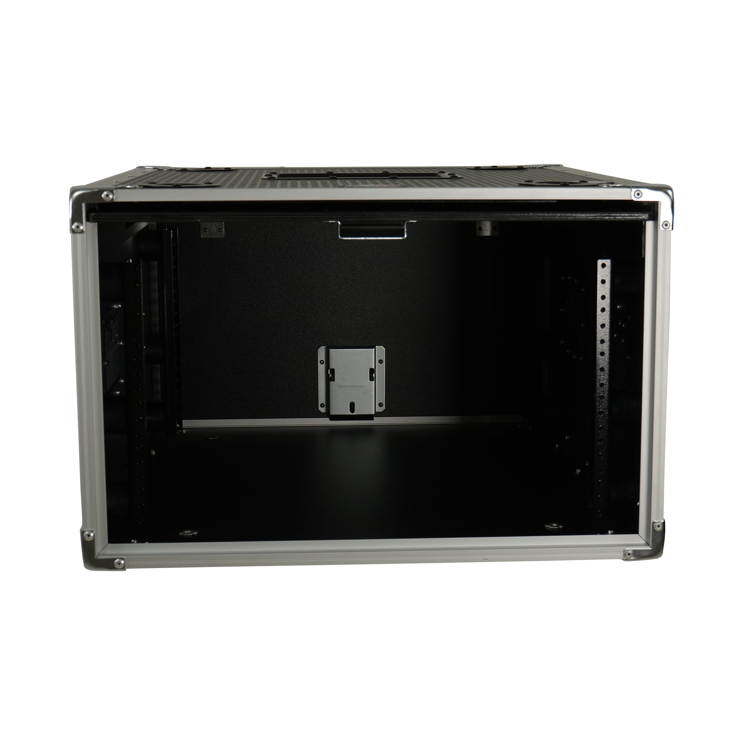 6U Vertical Shockmount Rack Case 20" Depth with Dual Top Sliding Slam Doors
