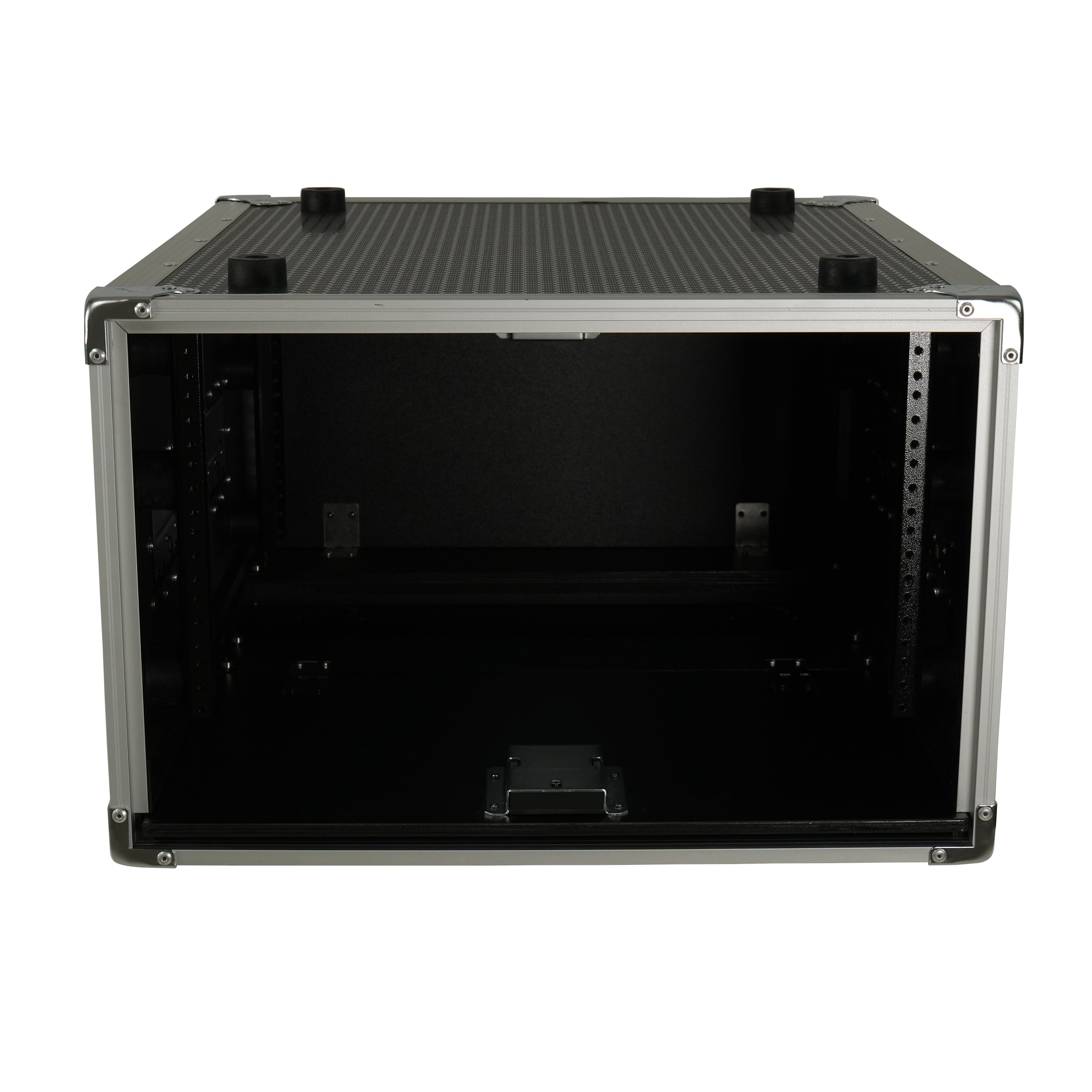 6U Vertical Shockmount Rack Case 20" Depth with Dual Top Sliding Slam Doors