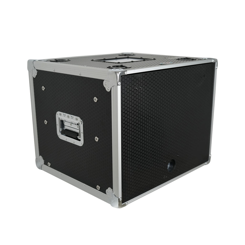 8U Vertical Shockmount Rack Case 14" Depth with Dual Top Sliding Slam Doors