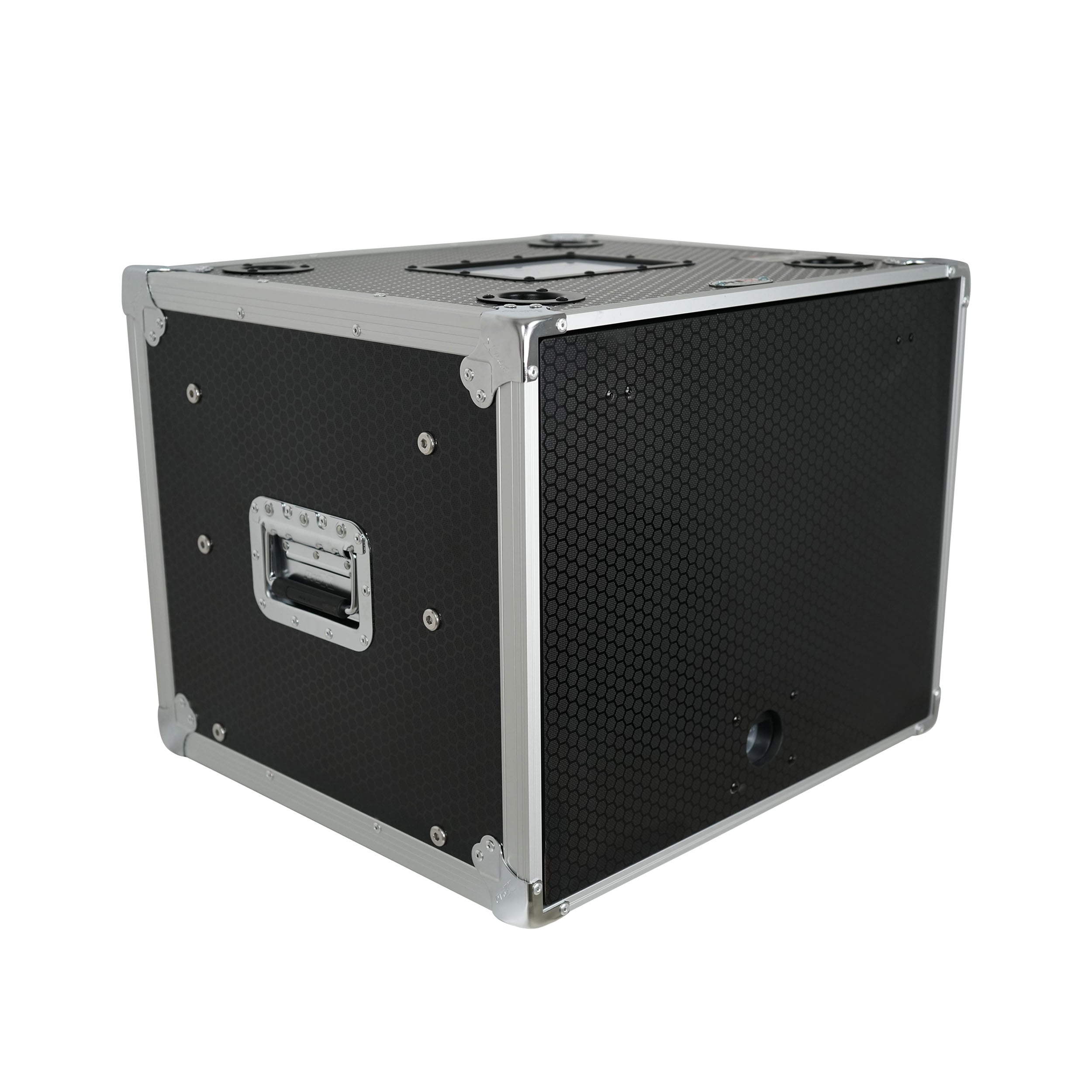 8U Vertical Shockmount Rack Case 14" Depth with Dual Top Sliding Slam Doors