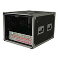 8U Vertical Shockmount Rack Case 20" Depth with Dual Top Sliding Slam Doors