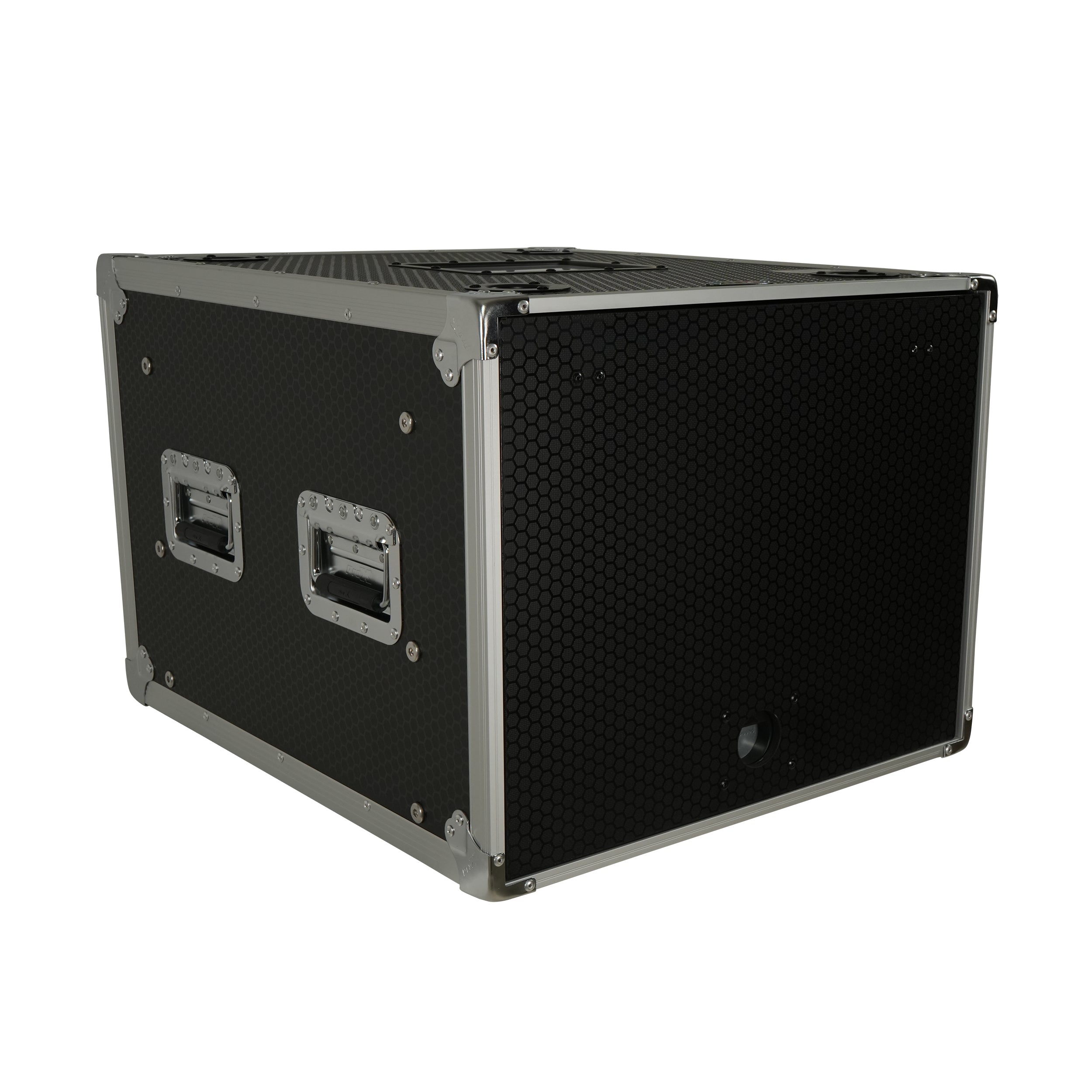 8U Vertical Shockmount Rack Case 20" Depth with Dual Top Sliding Slam Doors