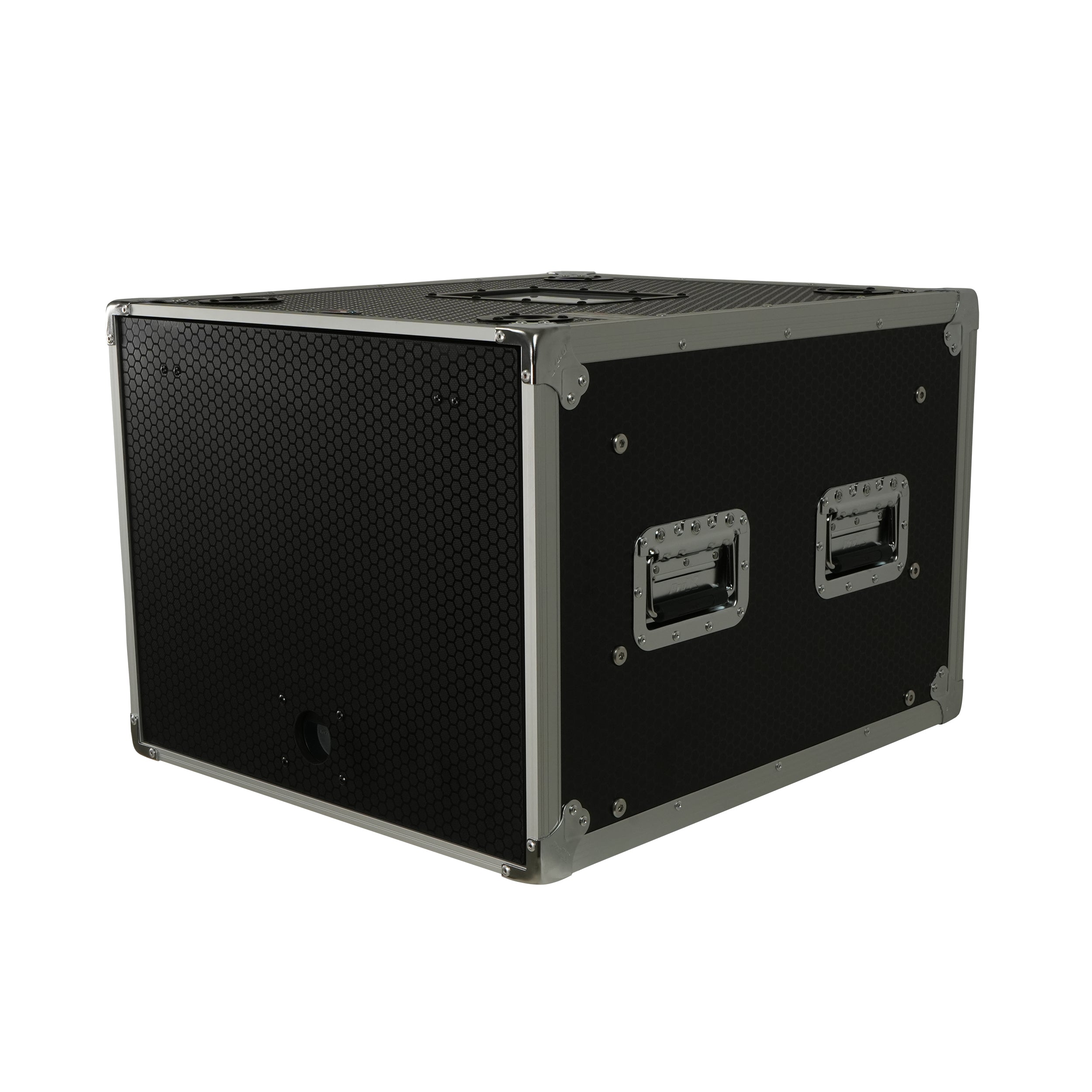 8U Vertical Shockmount Rack Case 20" Depth with Dual Top Sliding Slam Doors