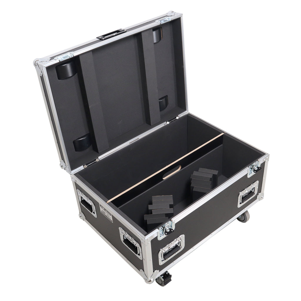 Universal ATA Dual Speaker Flight Case for 2x RCF NXL14 and similar sizes 12" H x 10" D x 30" W