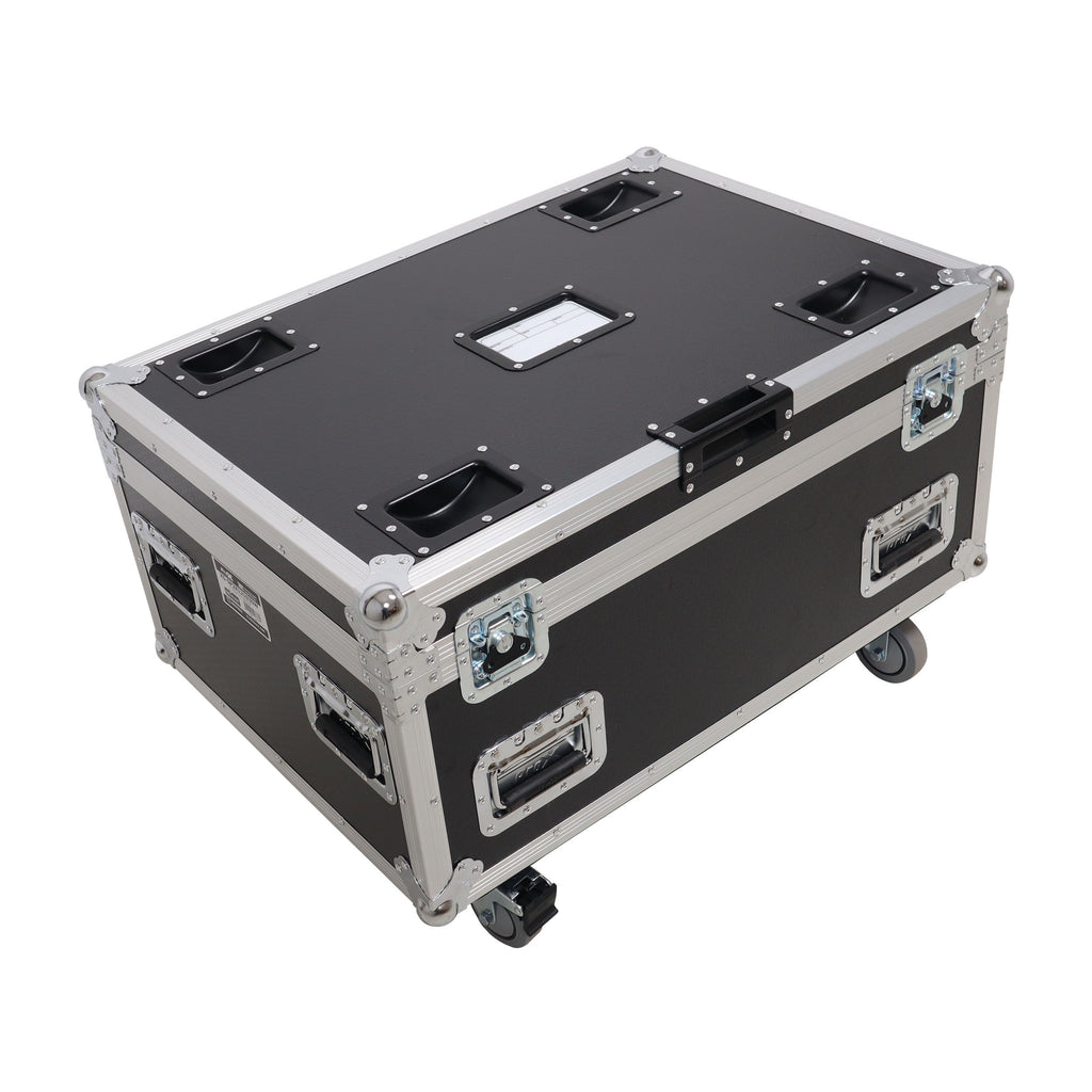 Universal ATA Dual Speaker Flight Case for 2x RCF NXL14 and similar sizes 12" H x 10" D x 30" W