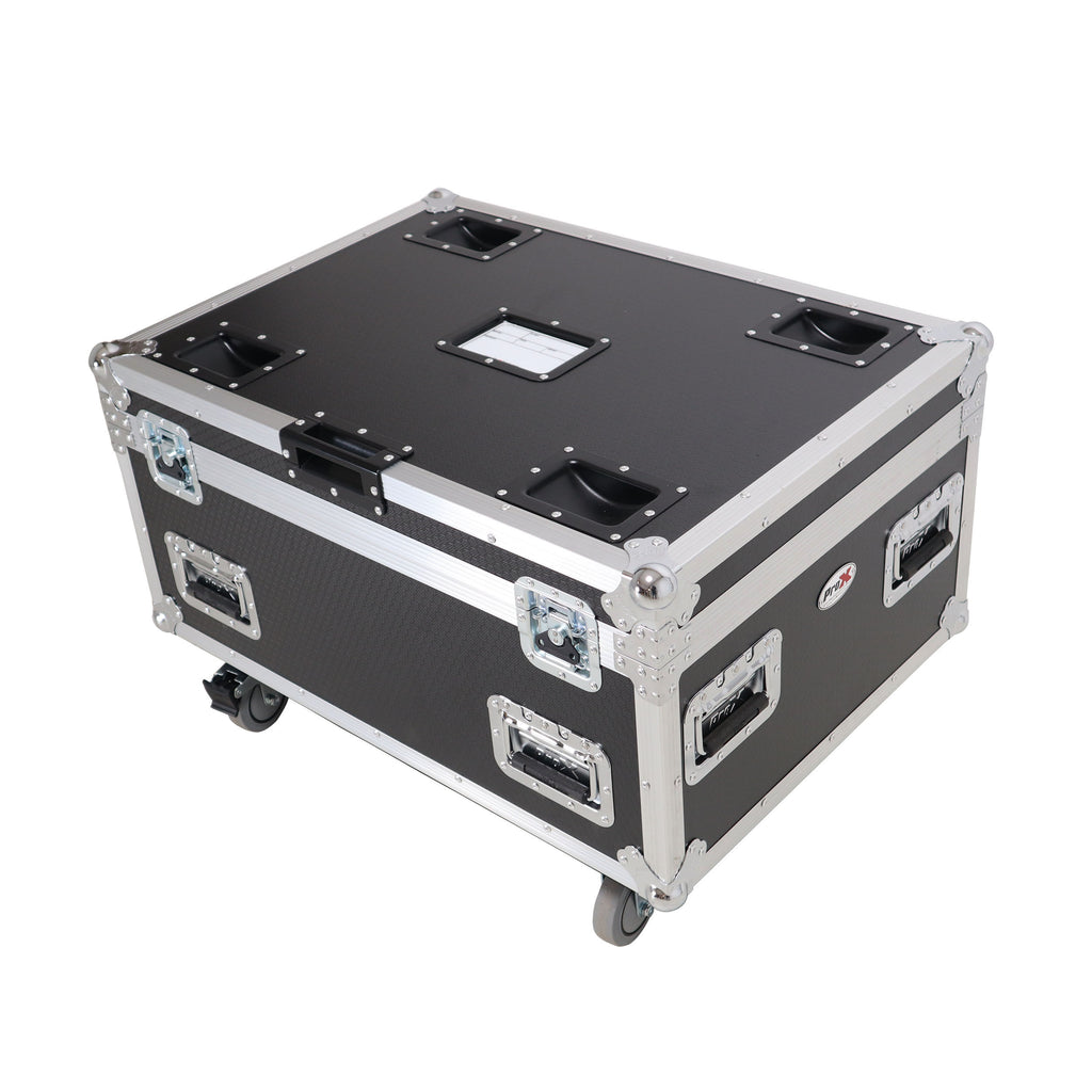 Universal ATA Dual Speaker Flight Case for 2x RCF NXL14 and similar sizes 12" H x 10" D x 30" W
