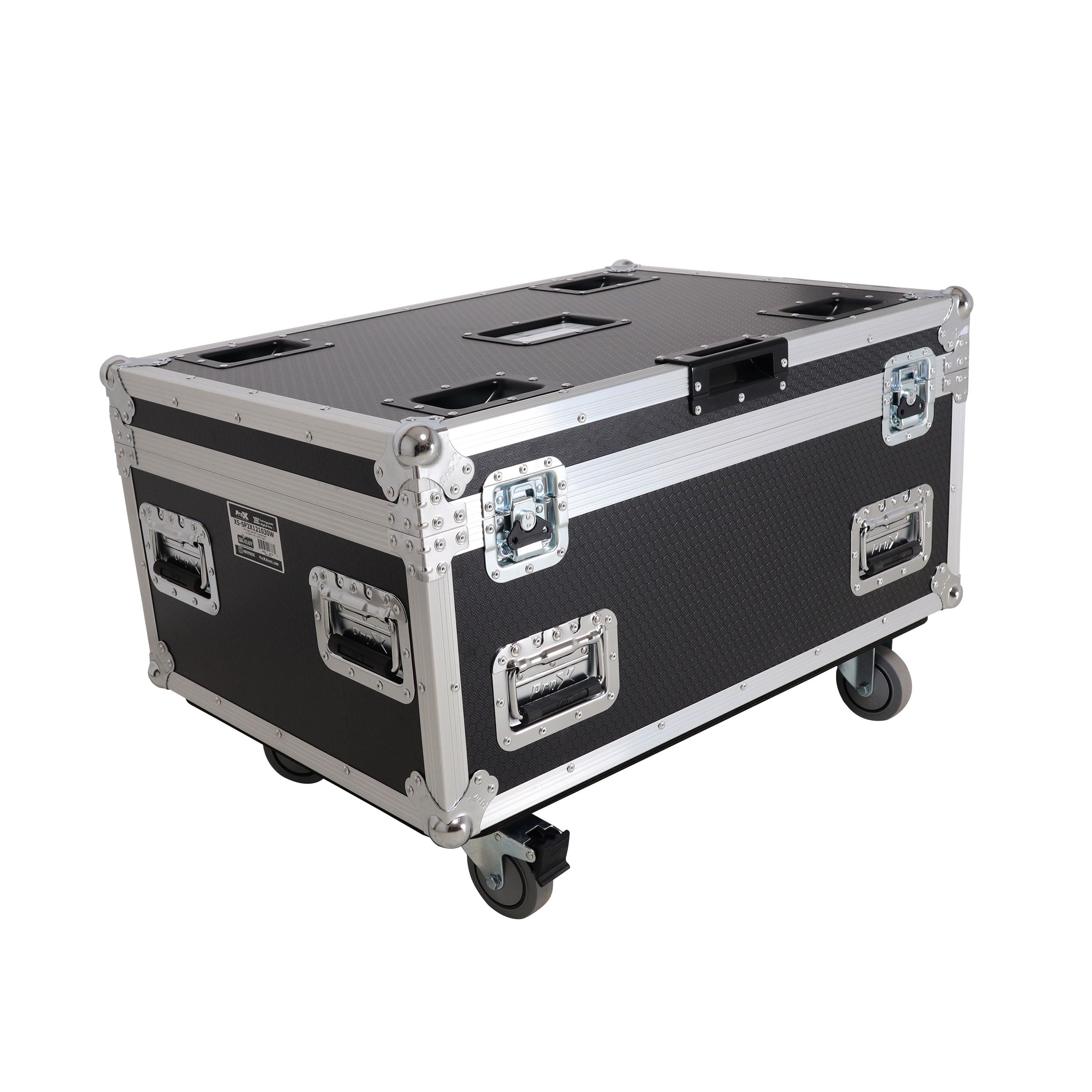 Universal ATA Dual Speaker Flight Case for 2x RCF NXL14 and similar sizes 12" H x 10" D x 30" W