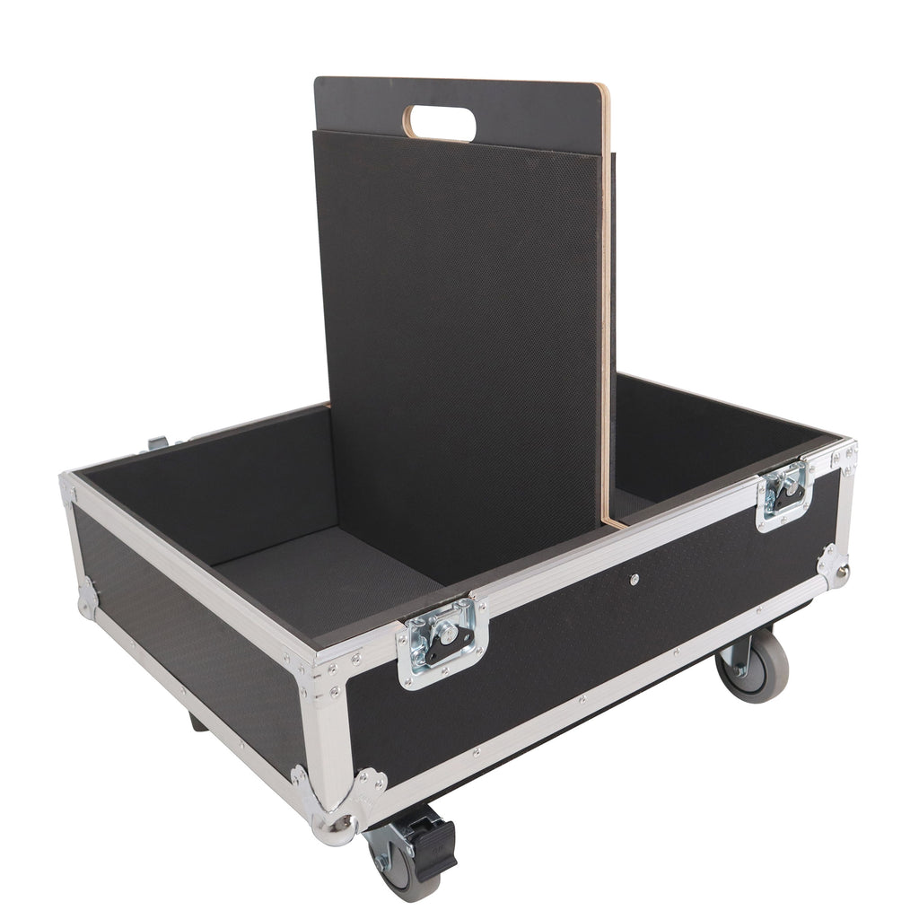 Universal Dual Speaker Flight Case Fits (2) 25x20x13 inch - JBL Eon one and simillar
