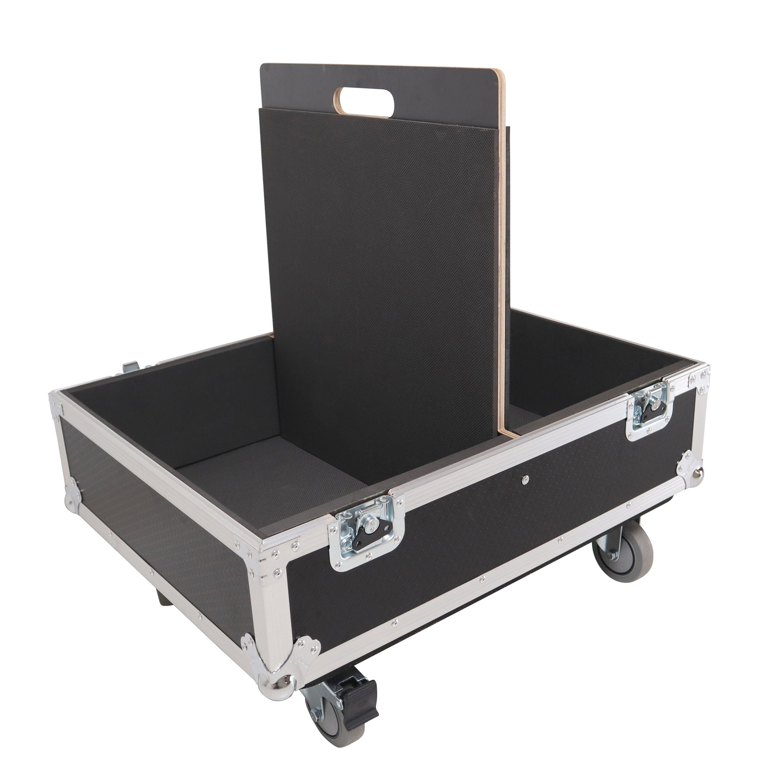 Universal Dual Speaker Flight Case Fits (2) 25x20x13 inch - JBL Eon one and simillar