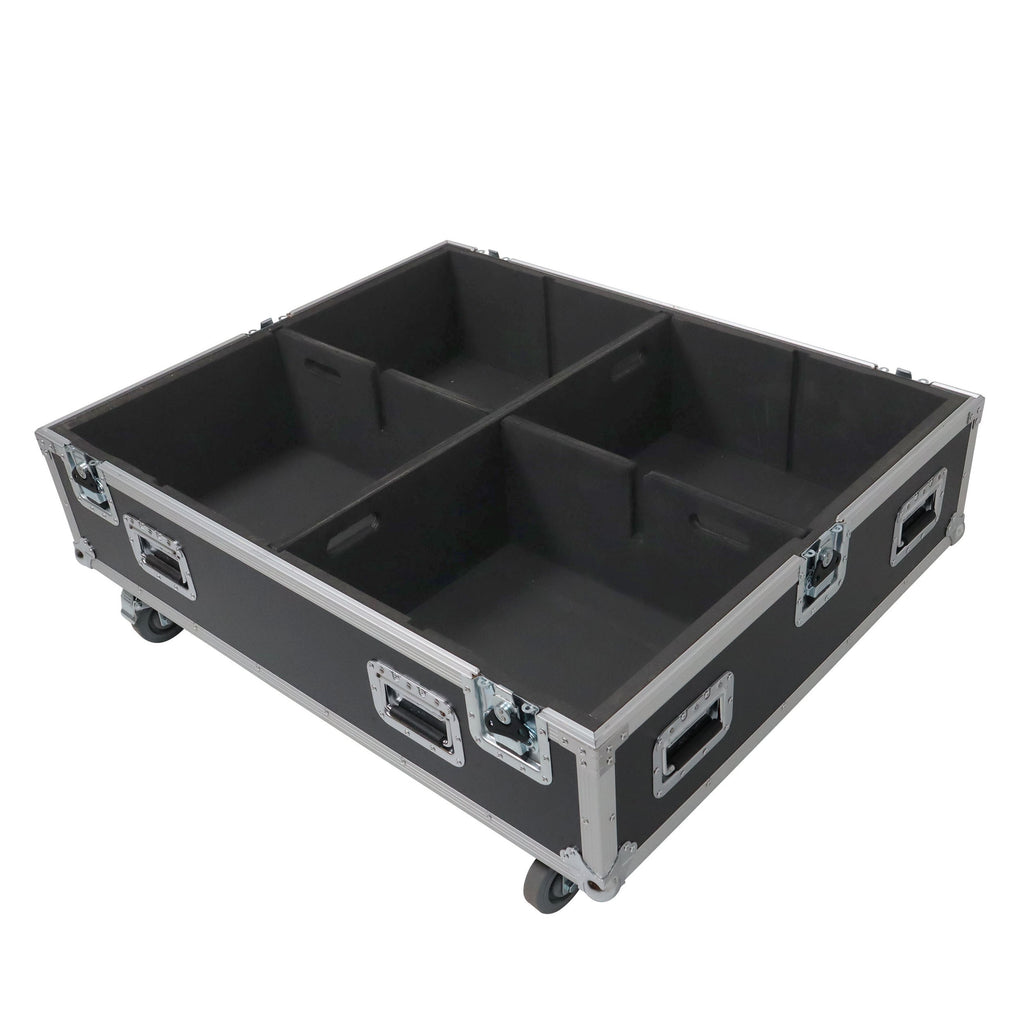 Universal Dual Speaker Flight Case Fits (4) 26x20x15 inch