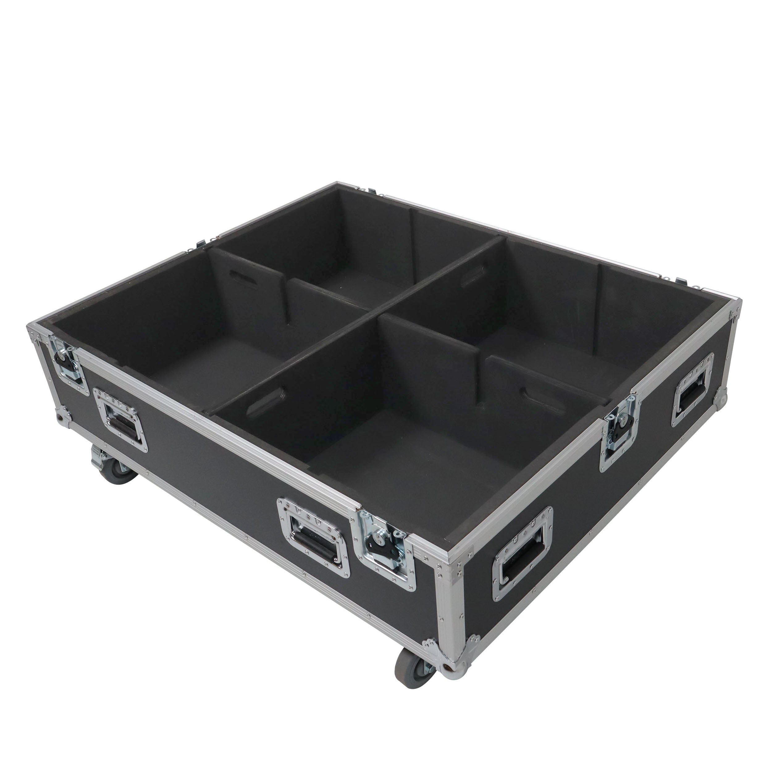 Universal Dual Speaker Flight Case Fits (4) 26x20x15 inch