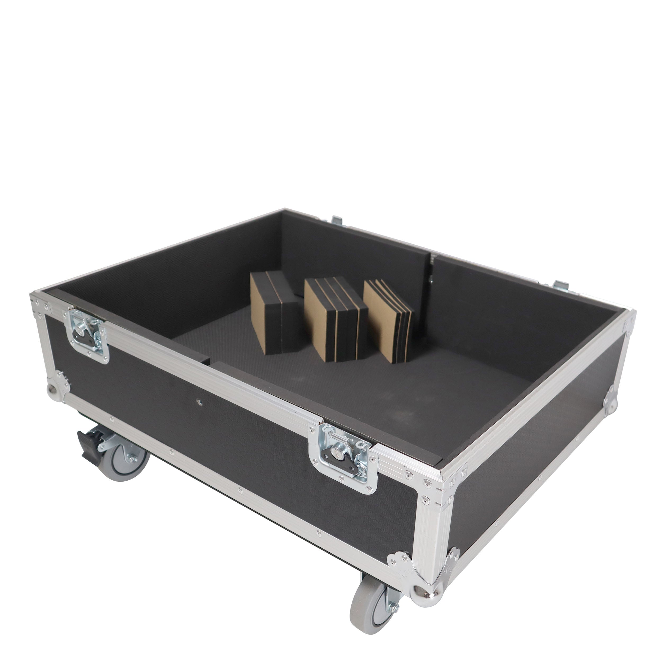 Universal Dual Speaker Flight Case Fits (2) 25x20x13 inch - JBL Eon one and simillar