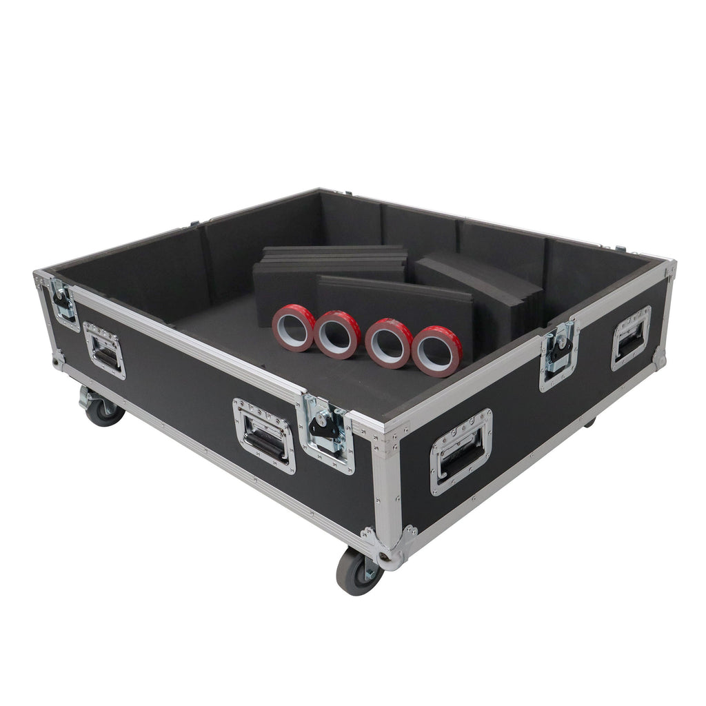 Universal Dual Speaker Flight Case Fits (4) 26x20x15 inch