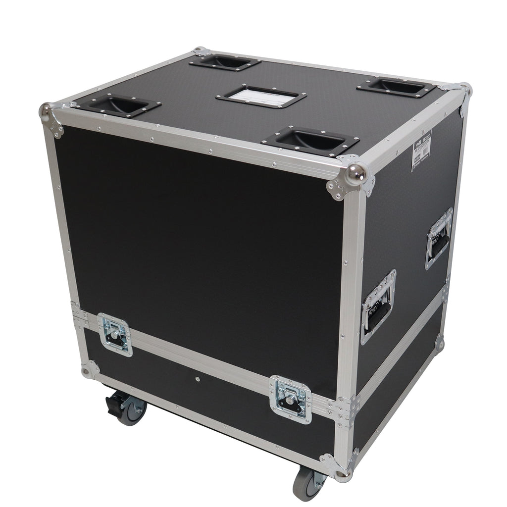 Universal Dual Speaker Flight Case Fits (2) 25x20x13 inch - JBL Eon one and simillar