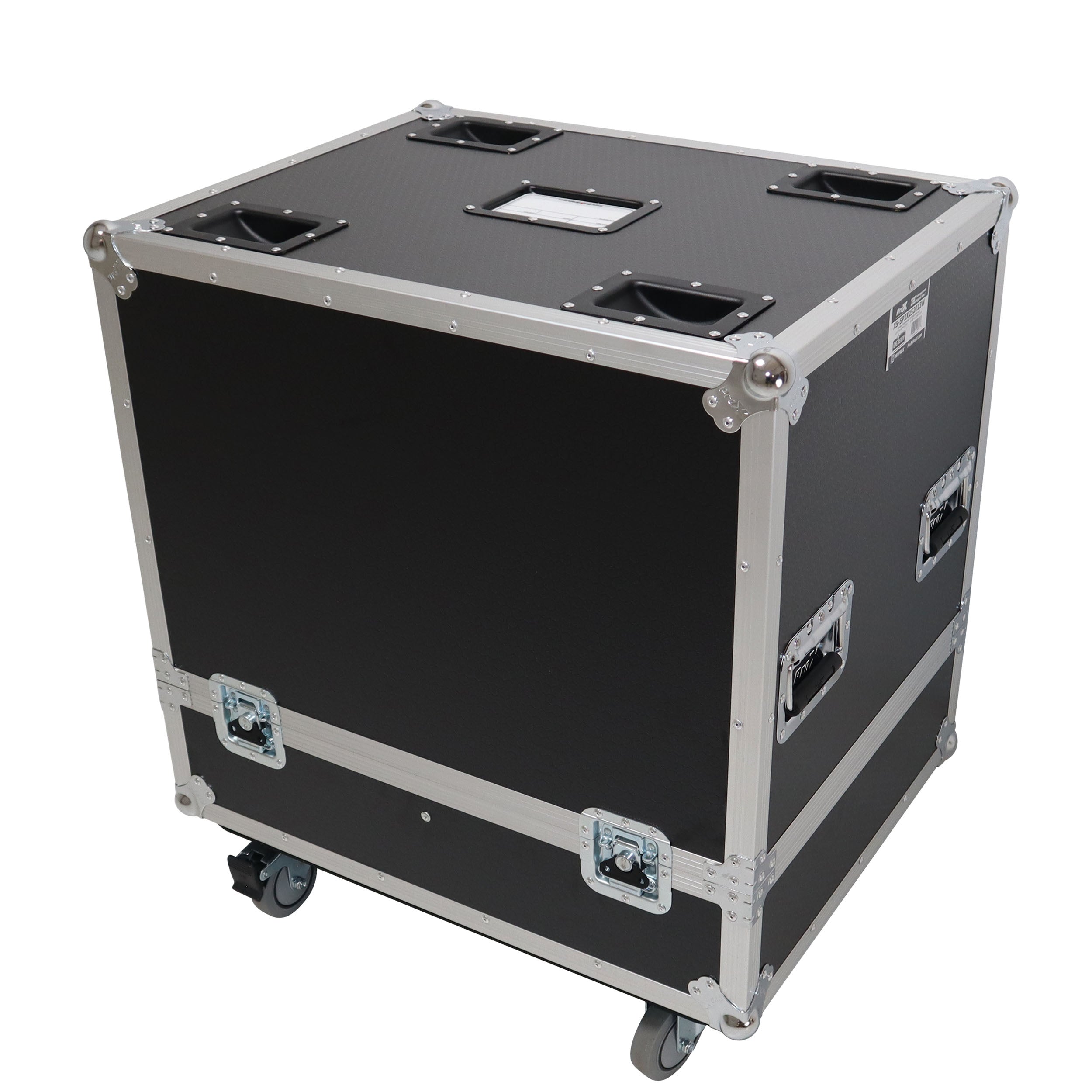 Universal Dual Speaker Flight Case Fits (2) 25x20x13 inch - JBL Eon one and simillar