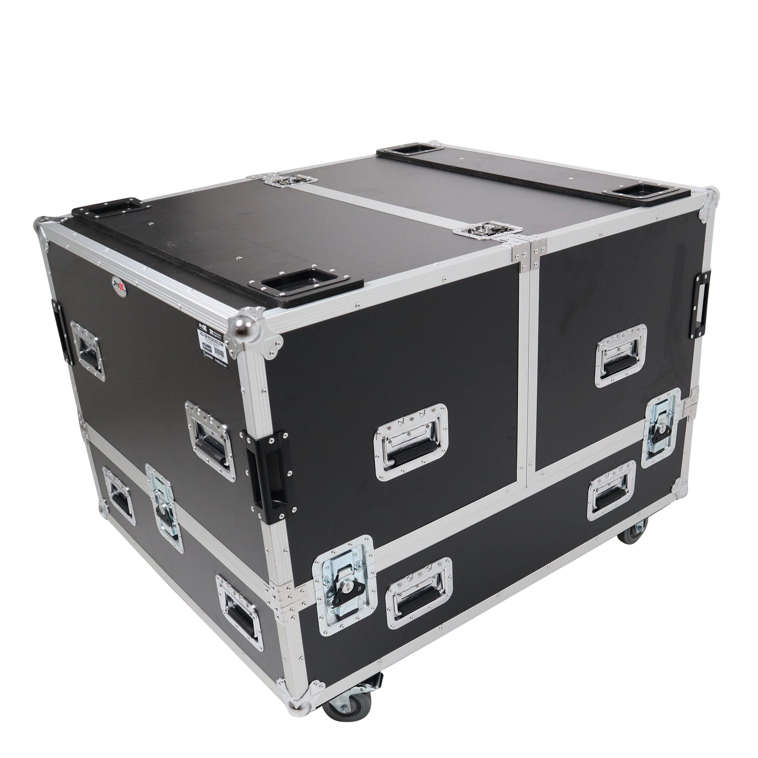Universal Dual Speaker Flight Case Fits (4) 26x20x15 inch