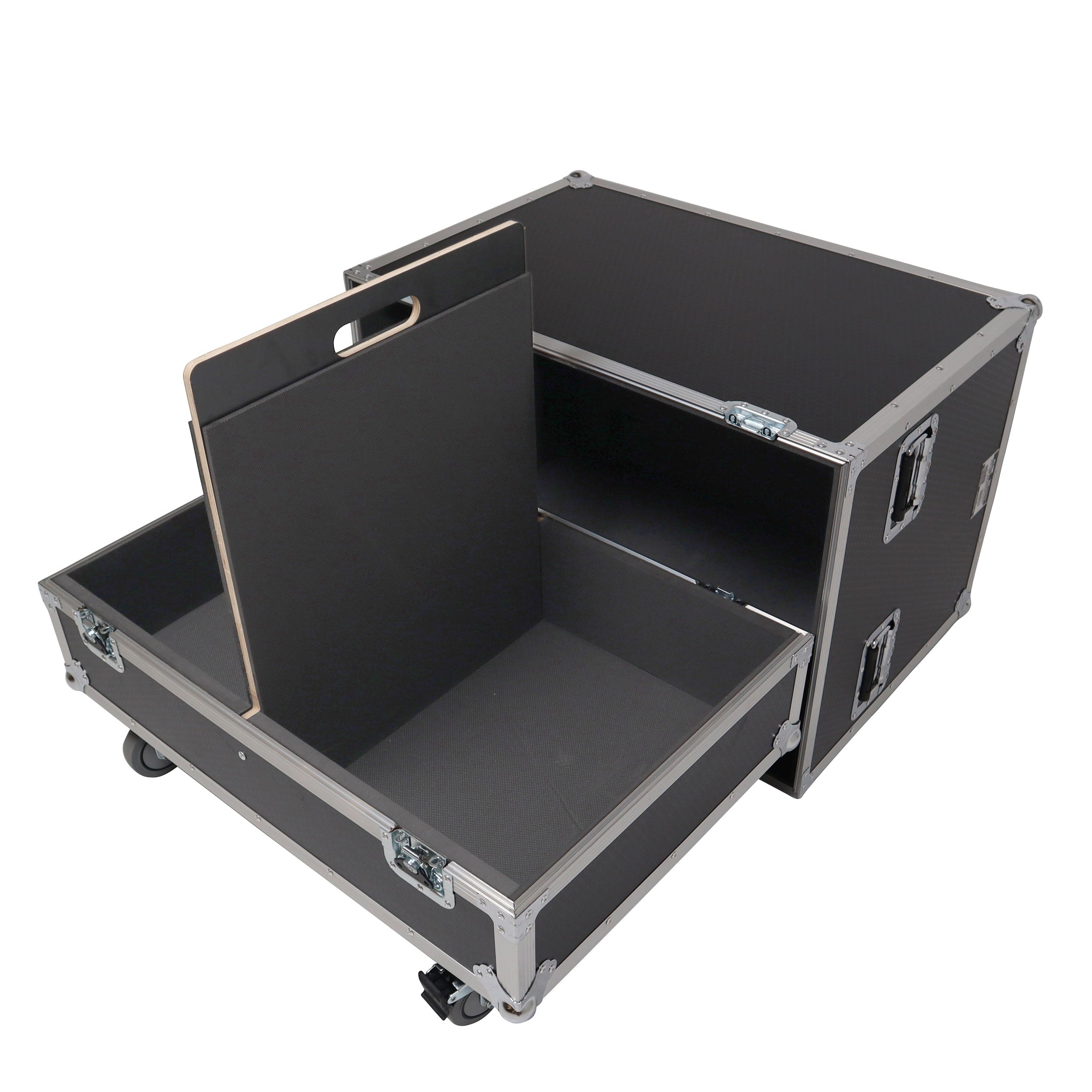 ATA Dual Speaker Flight Case For QSC KC12 Sub 26H x15Wx19L in.