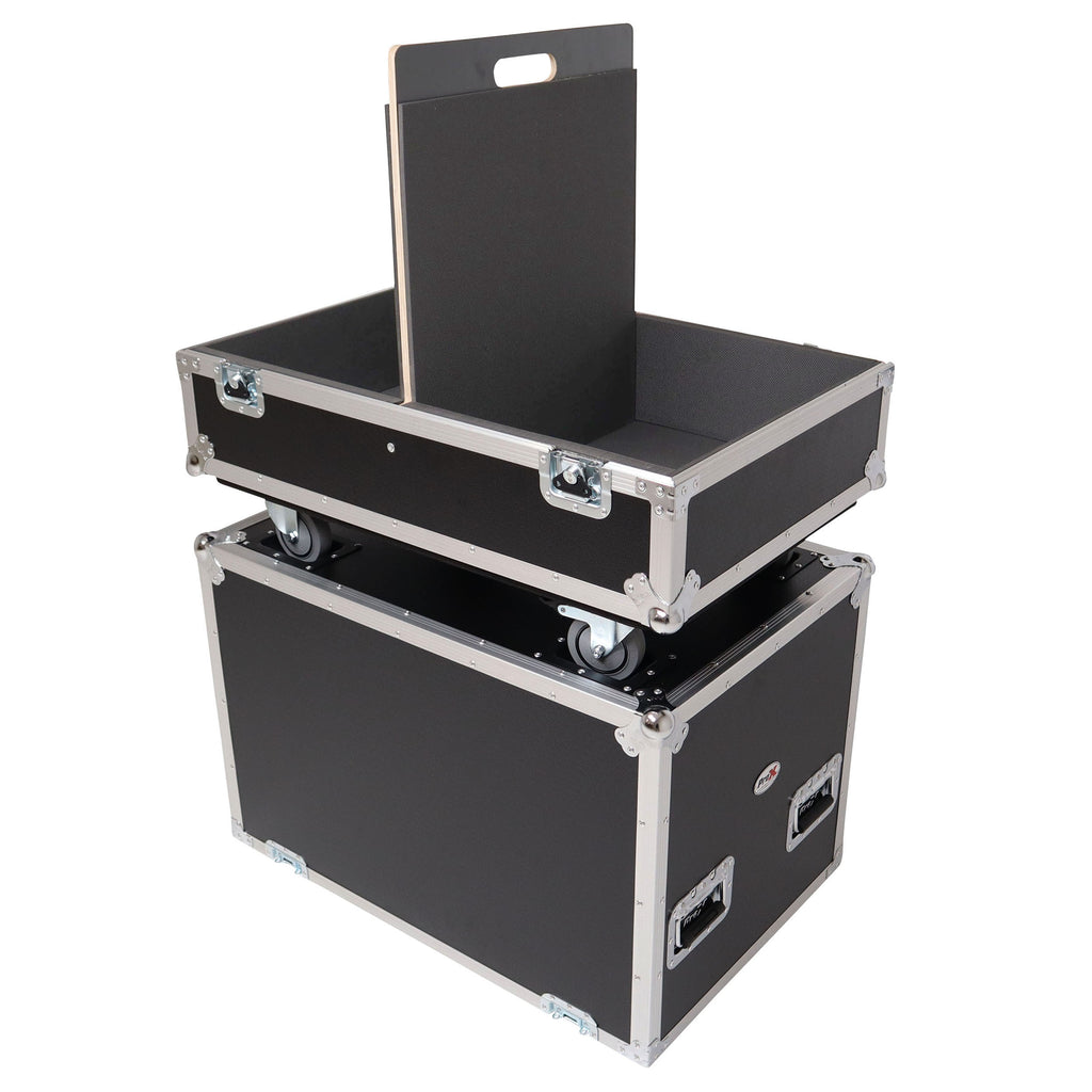 ATA Dual Speaker Flight Case For QSC KC12 Sub 26H x15Wx19L in.
