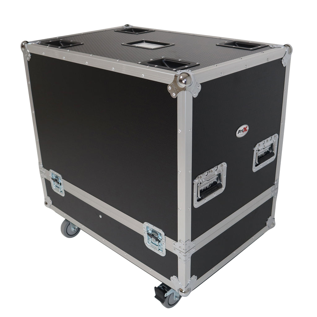 ATA Dual Speaker Flight Case For QSC KC12 Sub 26H x15Wx19L in.
