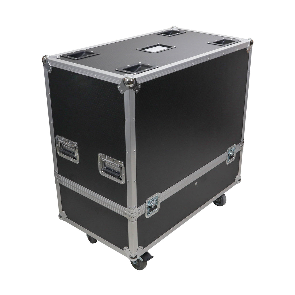 ATA Dual Speaker Flight Case For QSC KW152/RCF TTL 4-A Speakers - 33H x18Wx16L in.