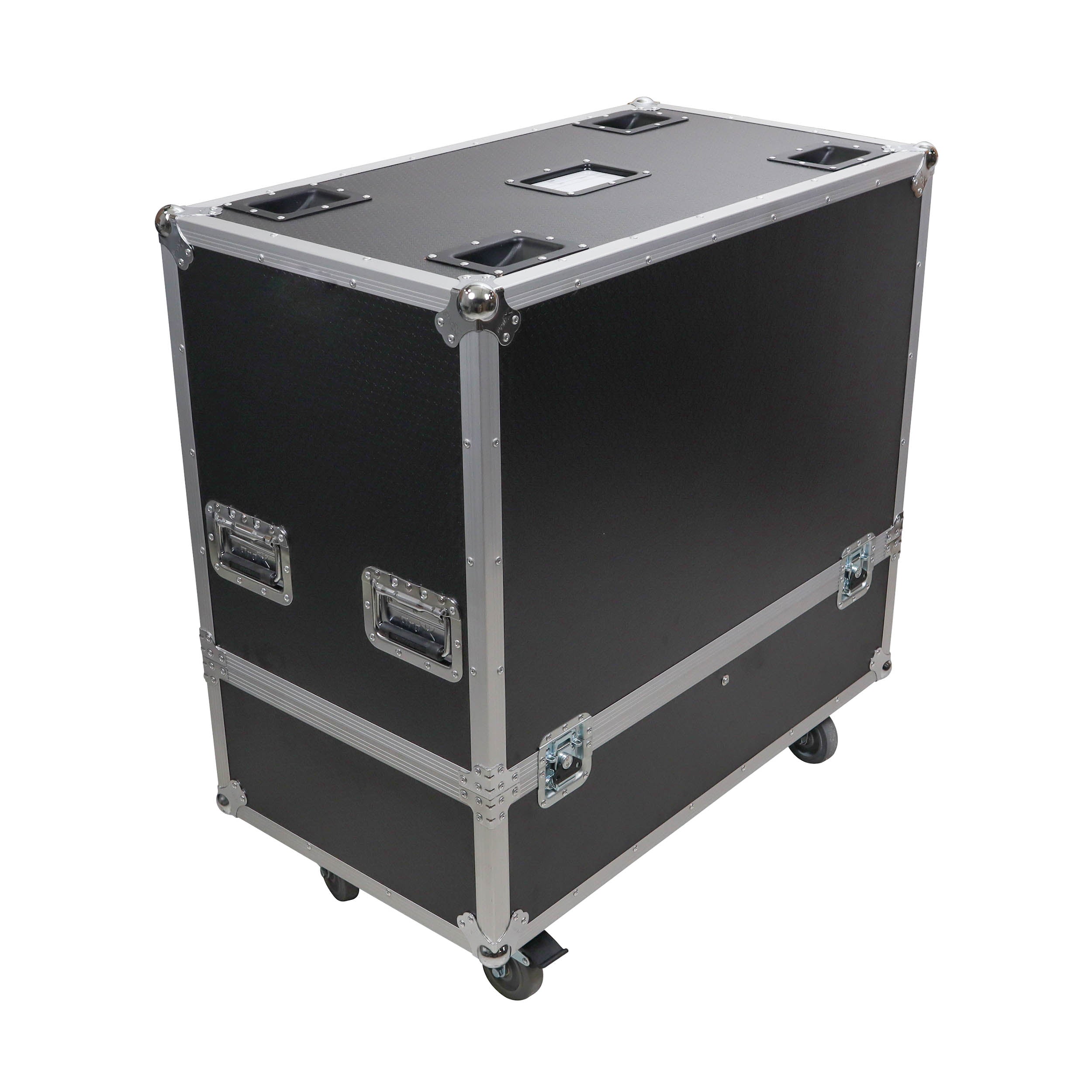 ATA Dual Speaker Flight Case For QSC KW152/RCF TTL 4-A Speakers - 33H x18Wx16L in.