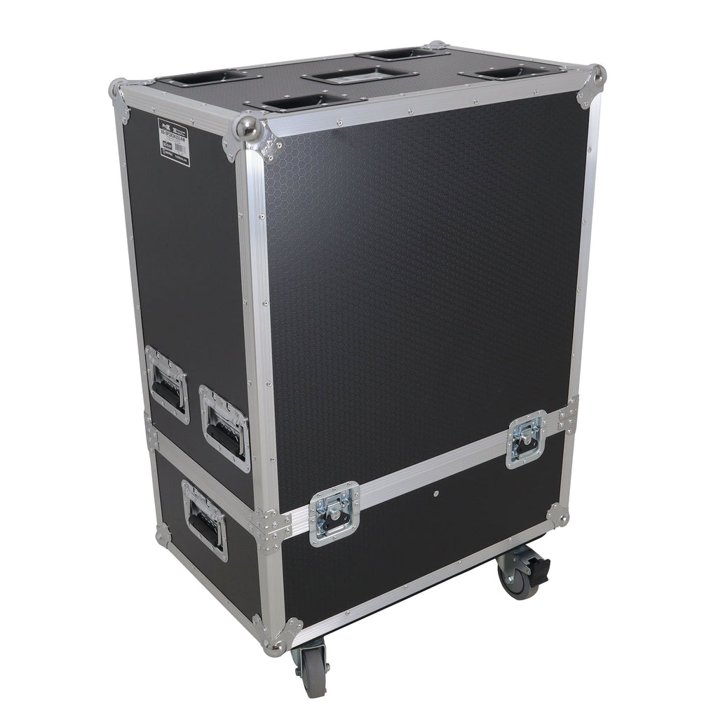 Universal ATA Dual Speaker Flight Case for 2x RCF TTL4 and similar sizes 33"Hx15"Wx12.50"D