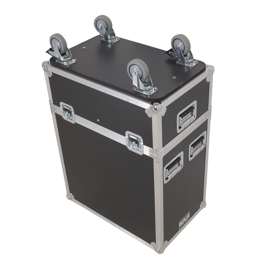 Universal ATA Dual Speaker Flight Case for 2x RCF TTL4 and similar sizes 33"Hx15"Wx12.50"D