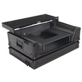 2U Flight Road Case For Pioneer DDJ-FLX10 REV5 REV7 DJ Controller with Laptop Shelf Wheels LED Black Finish