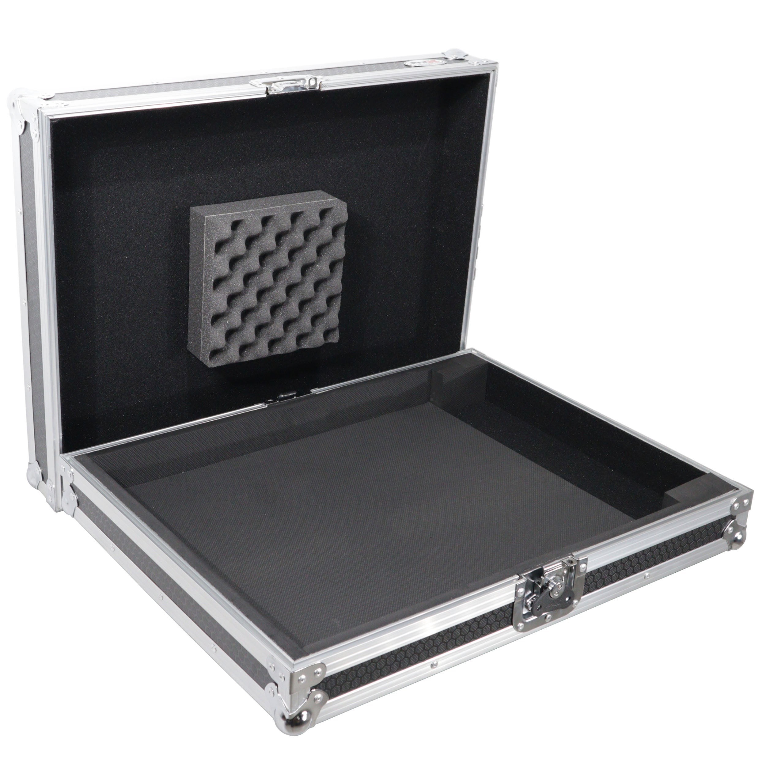 Universal Flight Style Digital Audio Mixer Console Road Case with Diced Foam – Fits up to 18" x 21" Mixers