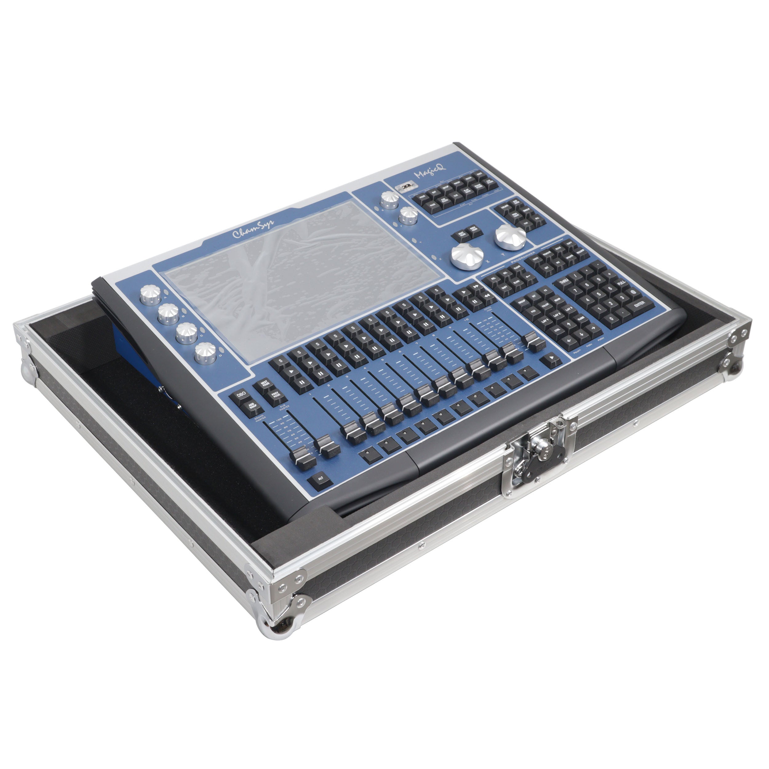 Universal Flight Style Digital Audio Mixer Console Road Case with Diced Foam – Fits up to 18" x 21" Mixers