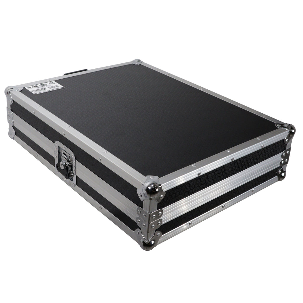 Universal Flight Style Digital Audio Mixer Console Road Case with Diced Foam – Fits up to 18" x 21" Mixers
