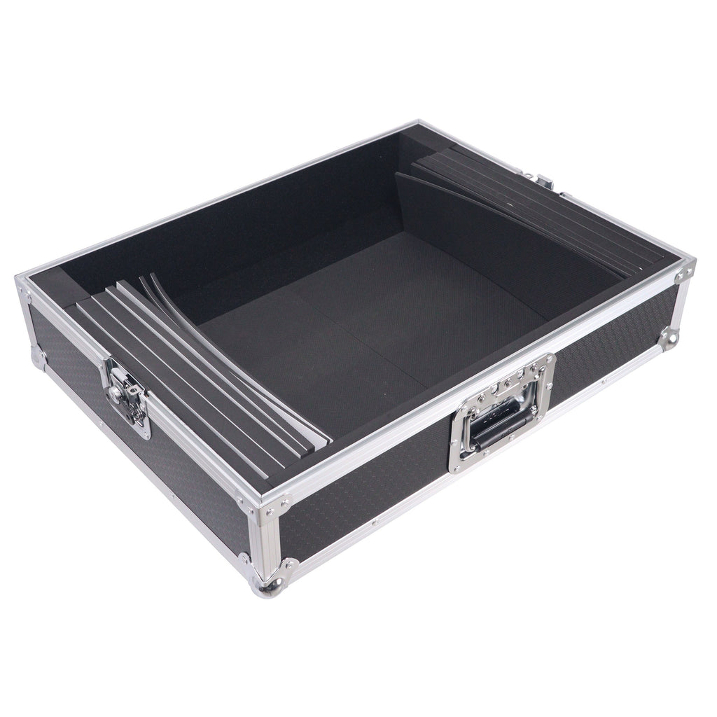 Universal Flight Style Road Case for CHAMSYS QuickQ 20 with Diced Foam Fits up to 24"x15" Mixers