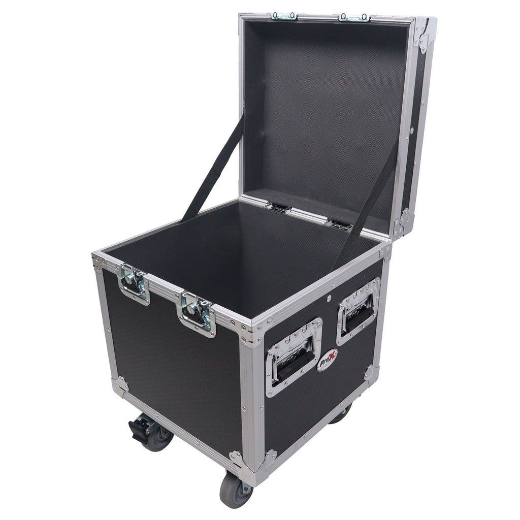 ATA Utility Flight Travel Heavy-Duty Storage Road Case with 4" in casters – 18"x18"x18' Exterior