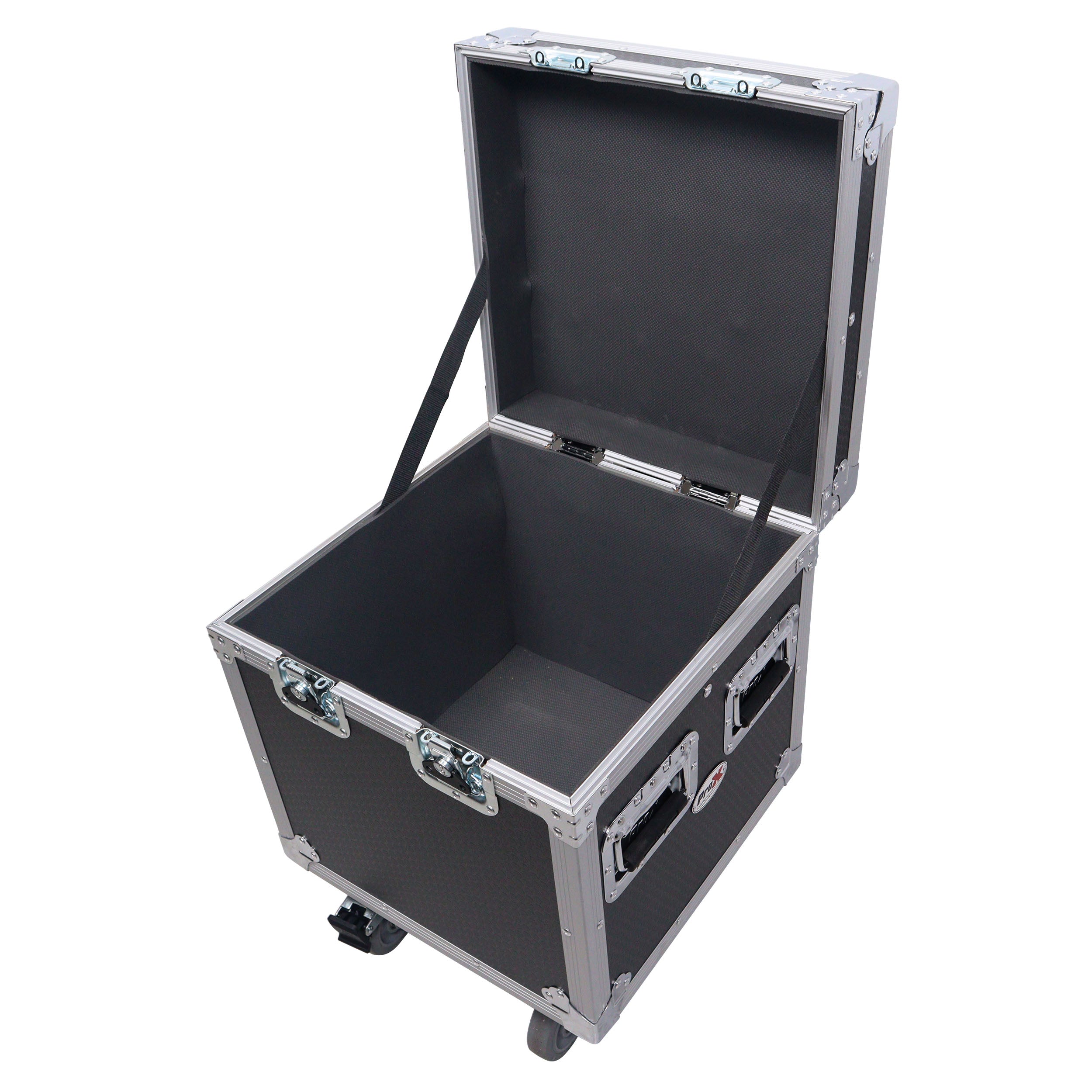 ATA Utility Flight Travel Heavy-Duty Storage Road Case with 4" in casters – 18"x18"x18' Exterior