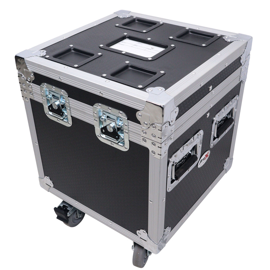 ATA Utility Flight Travel Heavy-Duty Storage Road Case with 4" in casters – 18"x18"x18' Exterior