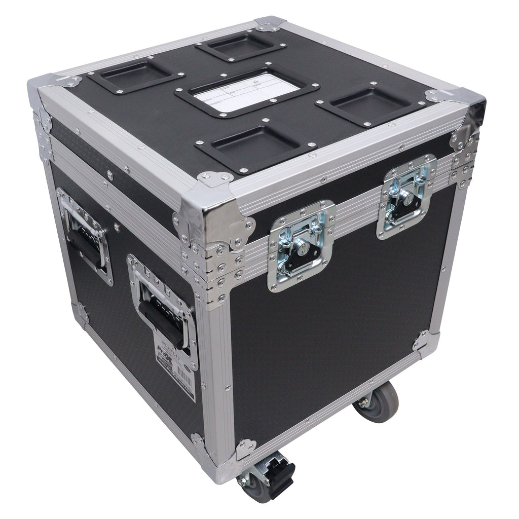 ATA Utility Flight Travel Heavy-Duty Storage Road Case with 4" in casters – 18"x18"x18' Exterior