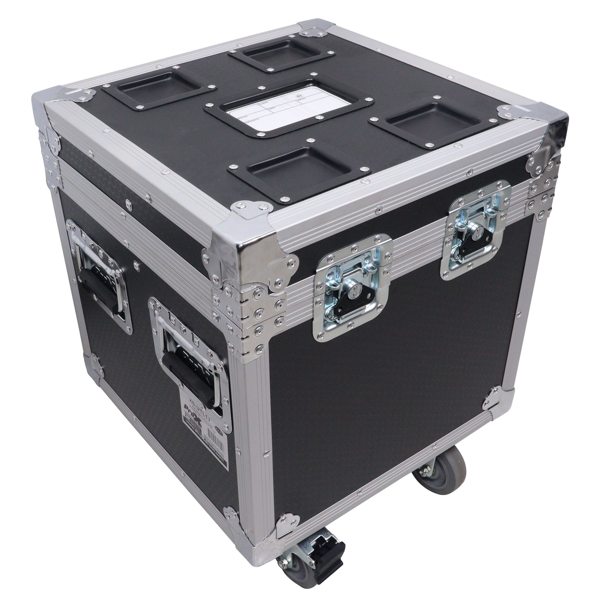 ATA Utility Flight Travel Heavy-Duty Storage Road Case with 4" in casters – 18"x18"x18' Exterior