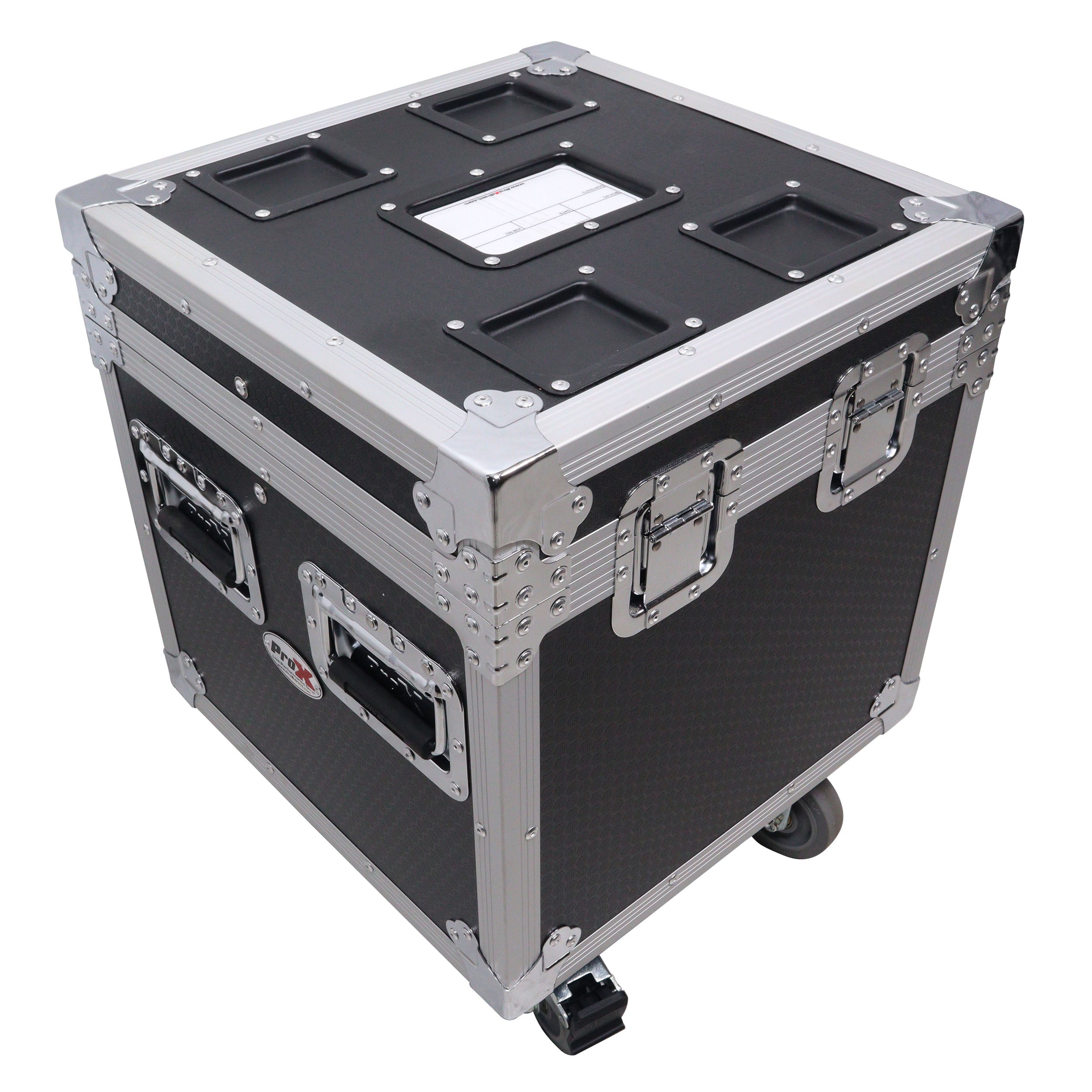 ATA Utility Flight Travel Heavy-Duty Storage Road Case with 4" in casters – 18"x18"x18' Exterior