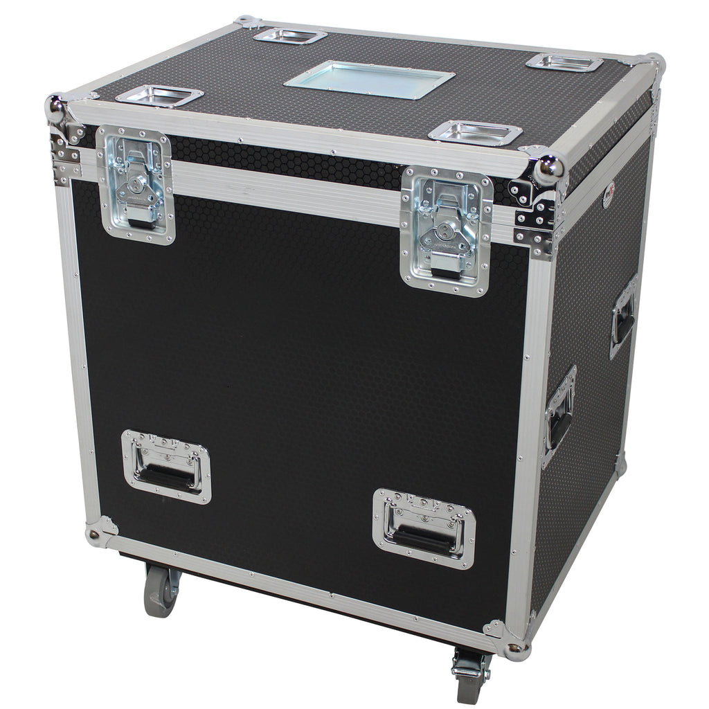 TruckPax Utility ATA Flight Case Truck Storage Road Case with Dividers Tray and 4" in casters – 24"x30"x36" Ext