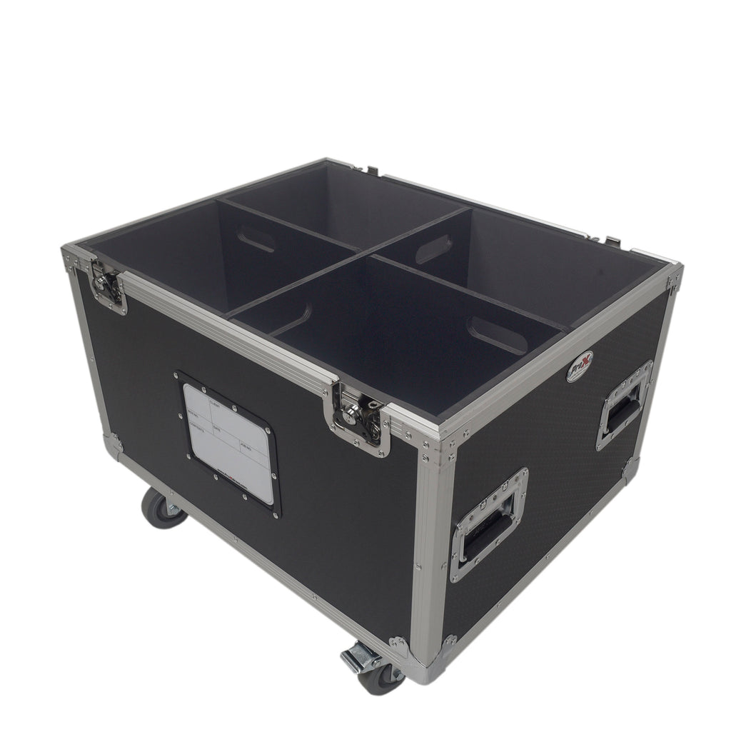 5 Tier TruckPax Utility ATA Flight Case Truck Storage Road Case with Dividers and 4" in casters – 24"x30"x68" Ext