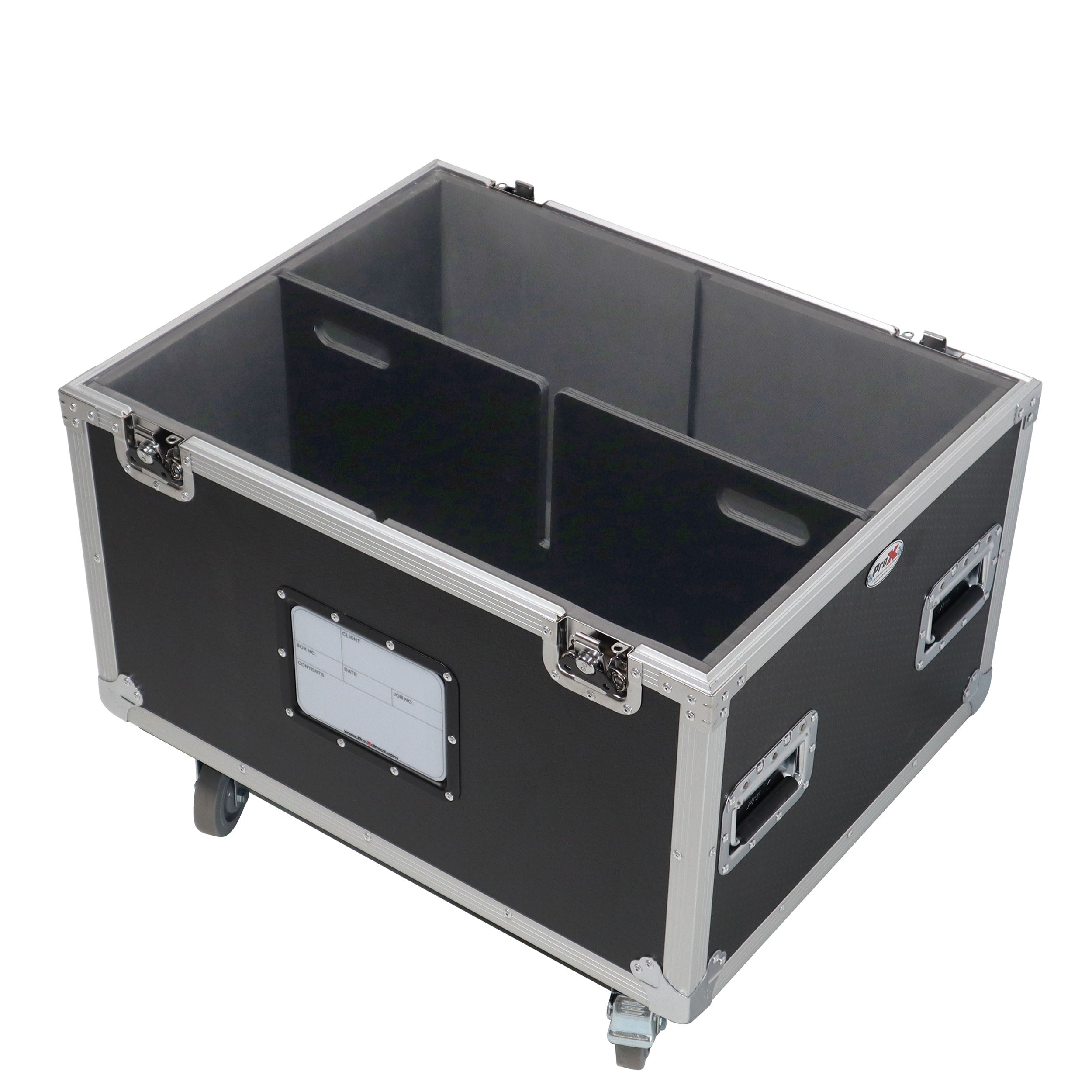 5 Tier TruckPax Utility ATA Flight Case Truck Storage Road Case with Dividers and 4" in casters – 24"x30"x68" Ext