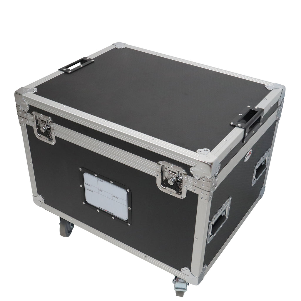 5 Tier TruckPax Utility ATA Flight Case Truck Storage Road Case with Dividers and 4" in casters – 24"x30"x68" Ext