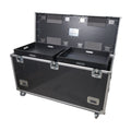 TruckPax Utility ATA Flight Case Truck Storage Road Case with Dividers Tray and 4" in casters – 24"x60"x36" Ext