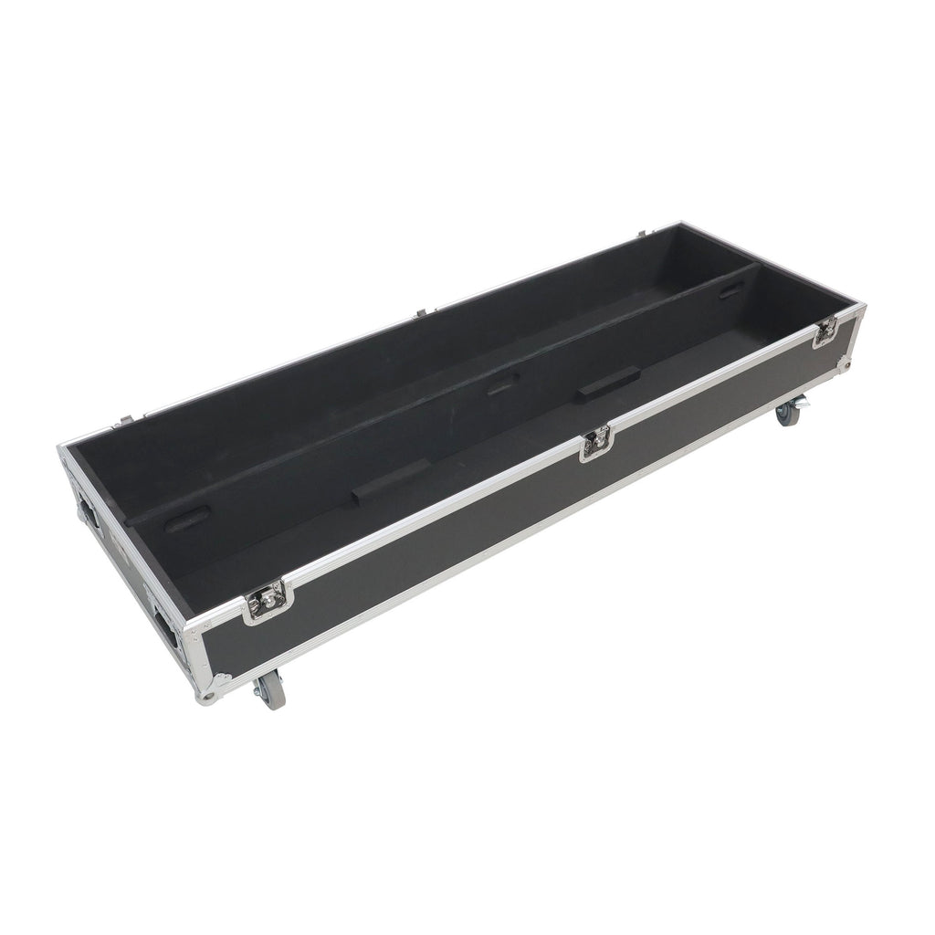 Dual Light Stand XT-LS132 ATA Utility Flight Storage Road Case with 4" in casters holds 2x 7" H x 11" D x 72"W