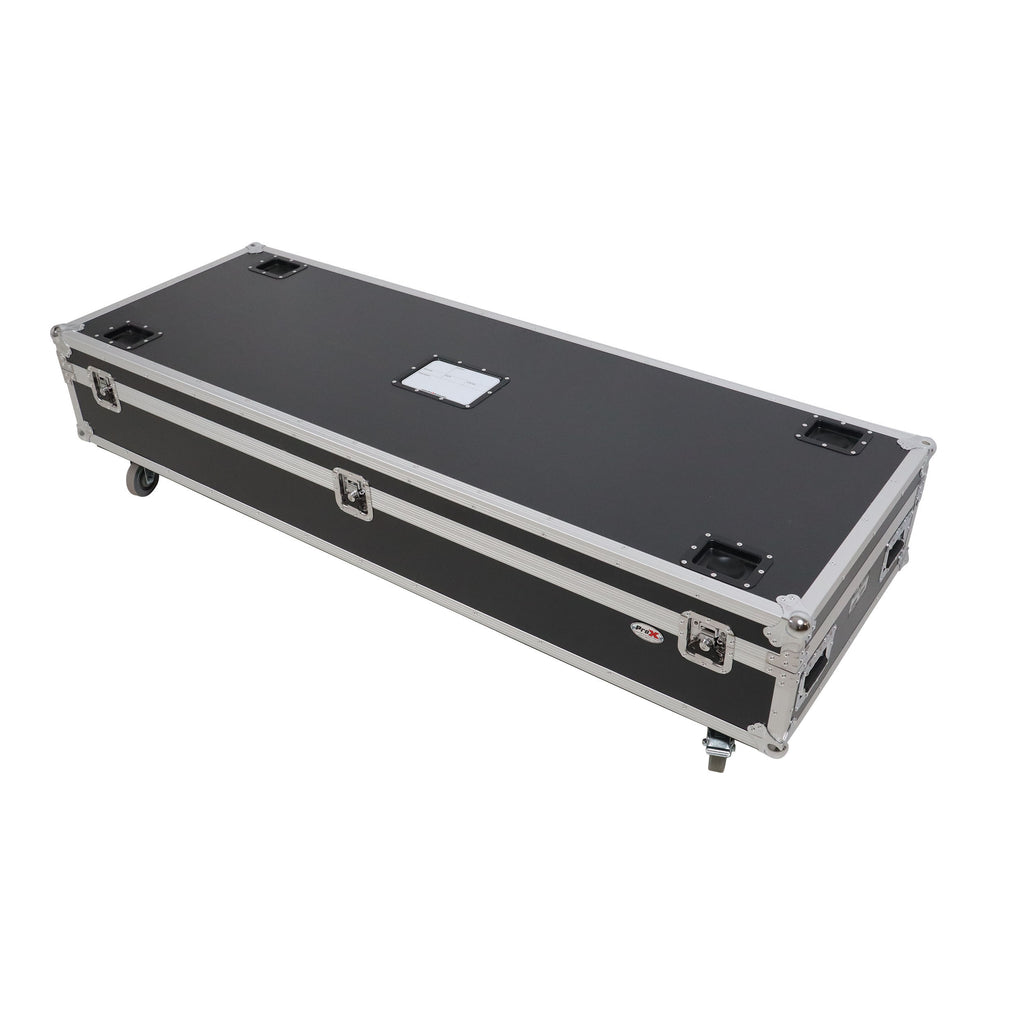 Dual Light Stand XT-LS132 ATA Utility Flight Storage Road Case with 4" in casters holds 2x 7" H x 11" D x 72"W