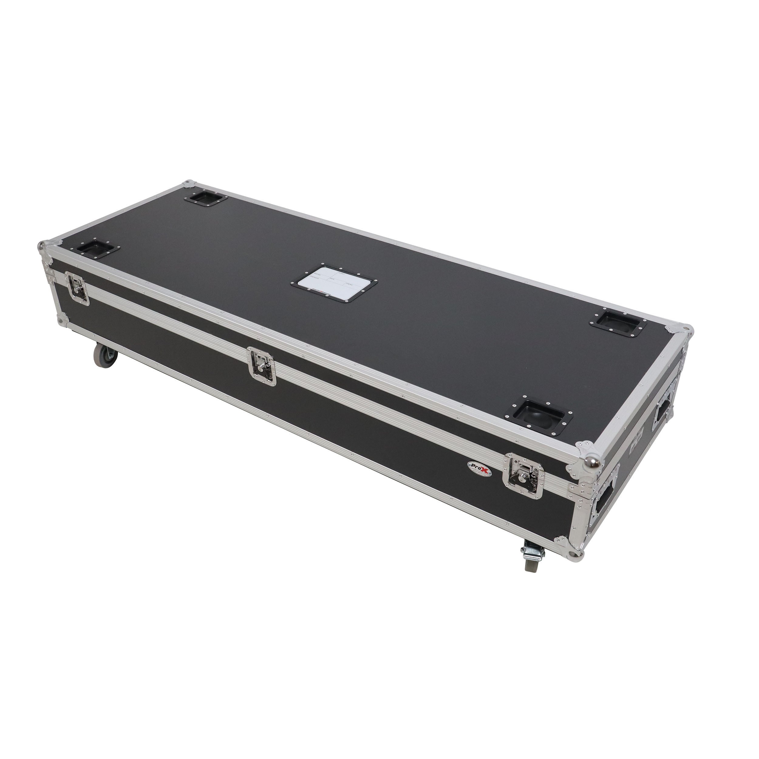 Dual Light Stand XT-LS132 ATA Utility Flight Storage Road Case with 4" in casters holds 2x 7" H x 11" D x 72"W
