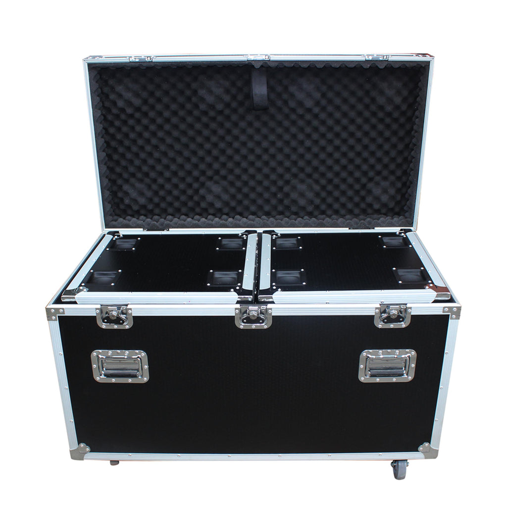 Package of 3 Utility ATA Flight Travel Storage Road Case – Includes 1-Large and 2-Half Size with 4" Casters