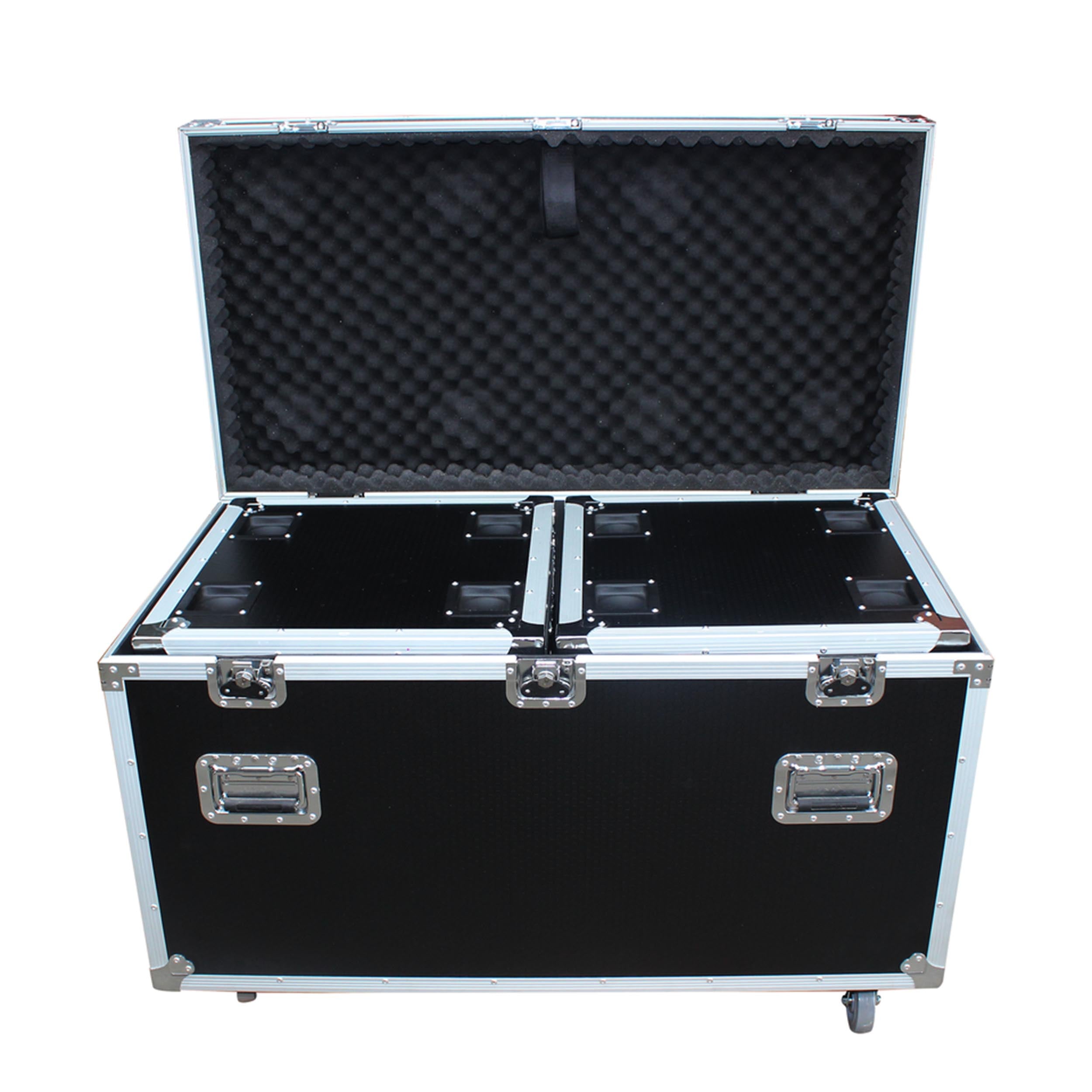 Package of 3 Utility ATA Flight Travel Storage Road Case – Includes 1-Large and 2-Half Size with 4" Casters