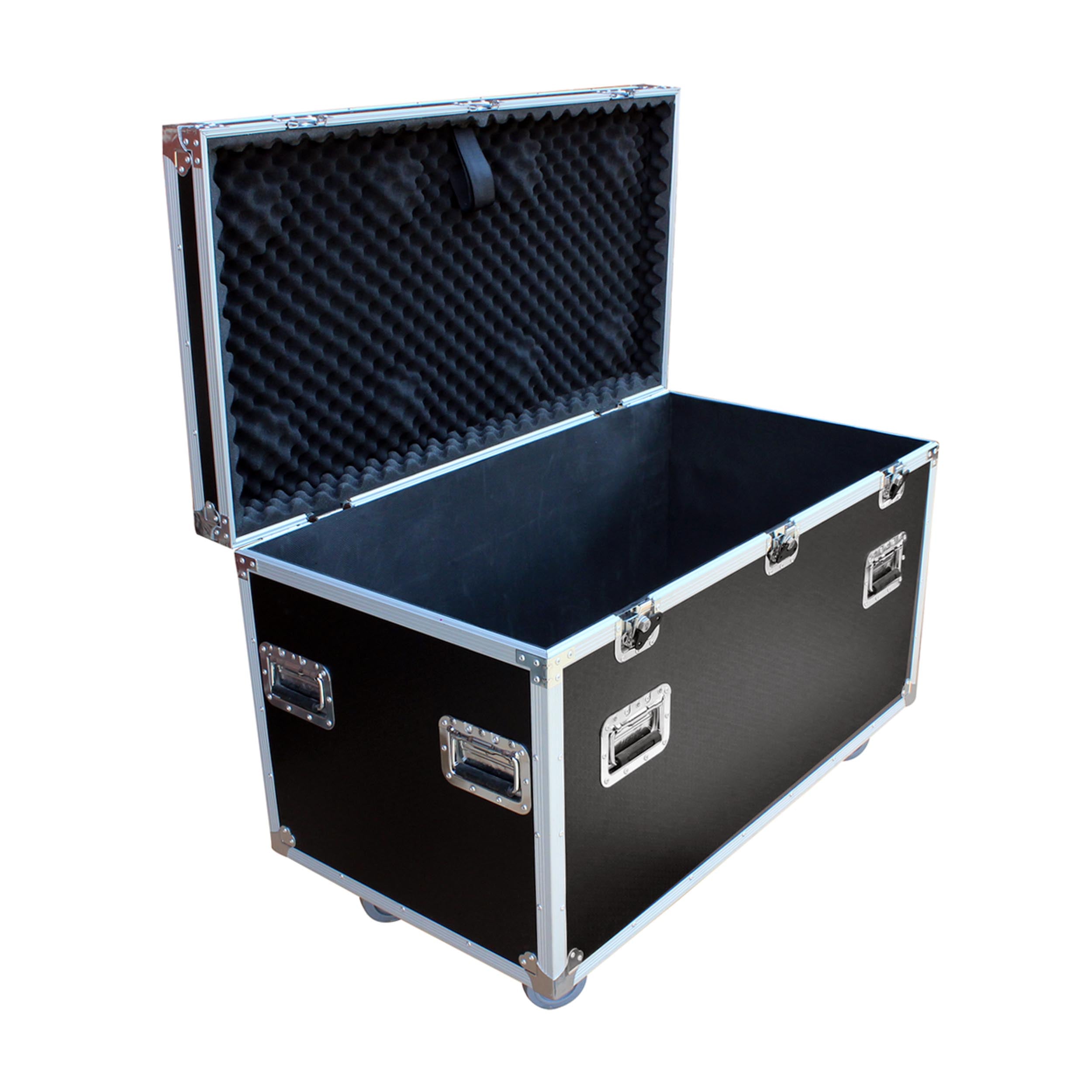 Package of 3 Utility ATA Flight Travel Storage Road Case – Includes 1-Large and 2-Half Size with 4" Casters