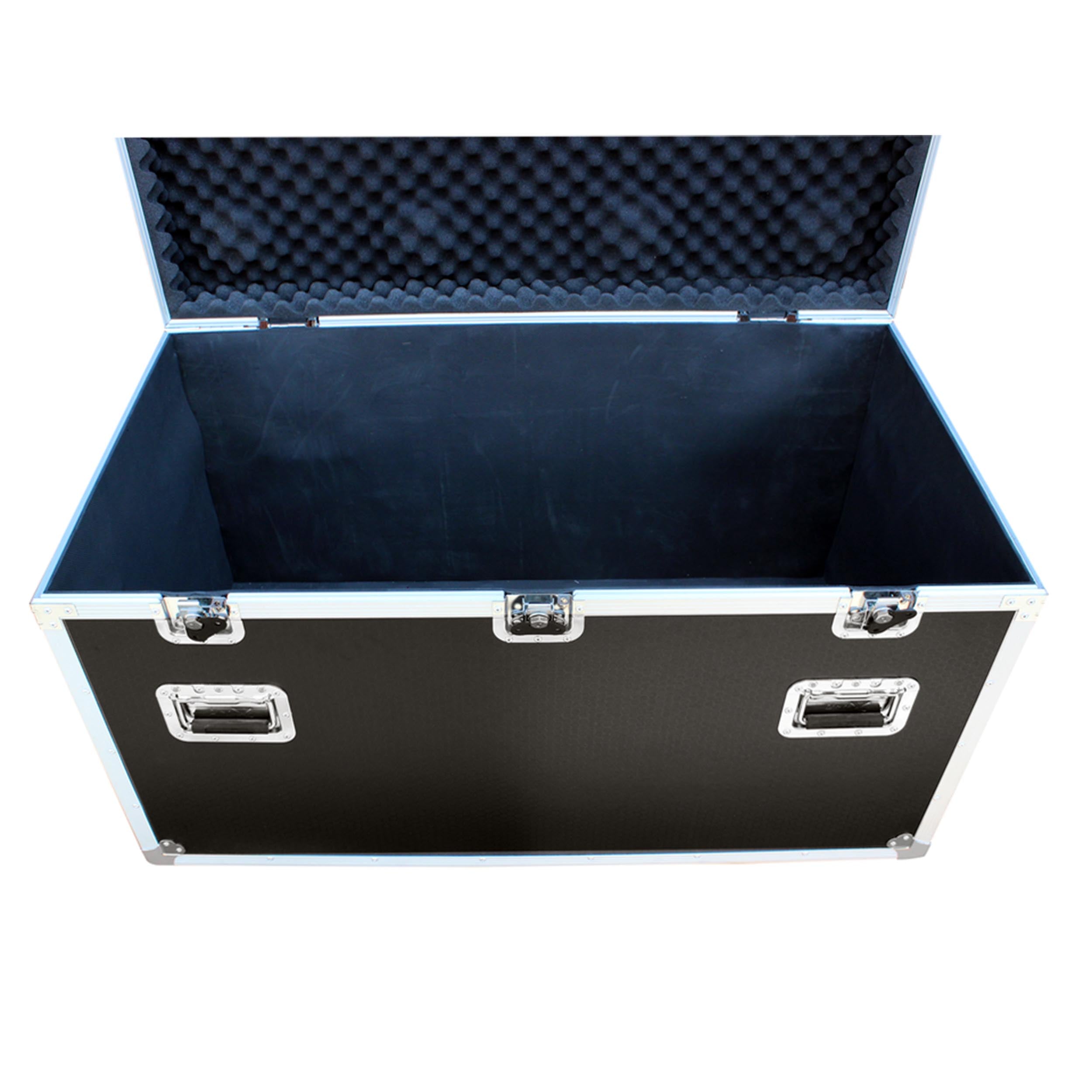 Package of 3 Utility ATA Flight Travel Storage Road Case – Includes 1-Large and 2-Half Size with 4" Casters